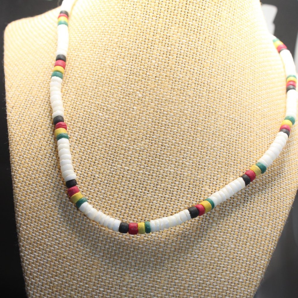 Vintage surfer Necklace PUKA